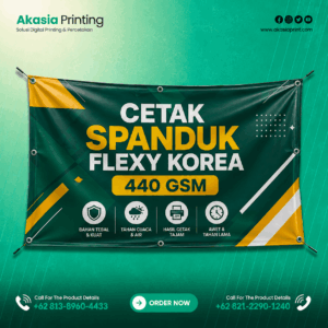 Cetak Spanduk Flexy Korea 440 gsm