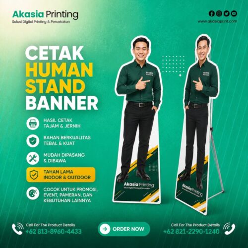 Cetak Human Stand Banner