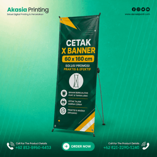 Cetak X Banner 60 x 160 cm