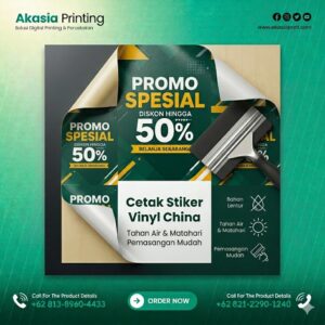 Cetak Stiker Vynil China