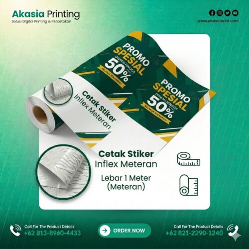 Cetak Stiker Inflex Meteran